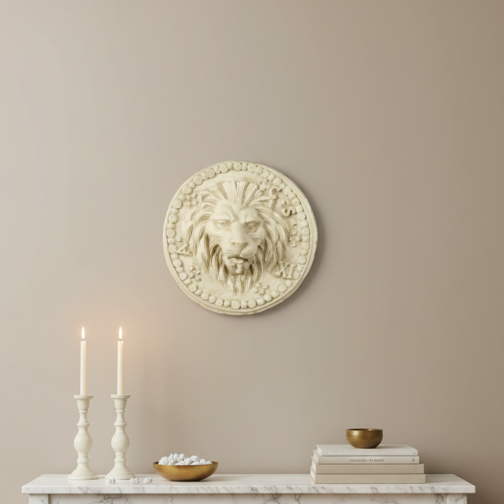 Lion Coin 12  Wall Decor