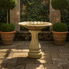 Blooming Birdbath Garden Display
