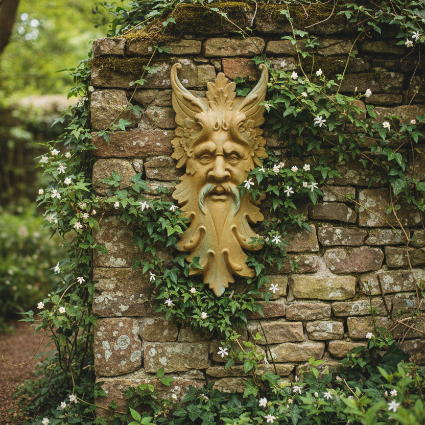 Gaze of Intrigue: Stare Mask - Large Gargoyle Sculpture