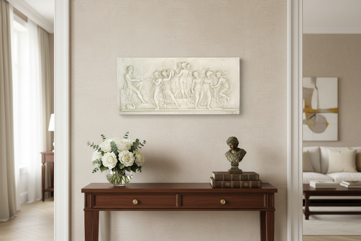 Apollo And Muse Frieze  Wall Decor