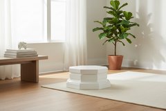 Octagonal Elegance: Eight-Sided Riser Pedestal Sculpture