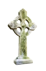 Enchanting Celtic Cross Tabletop Garden Sculpture Statue