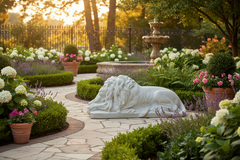 Sleeping Lion 31 Garden Animal Statue