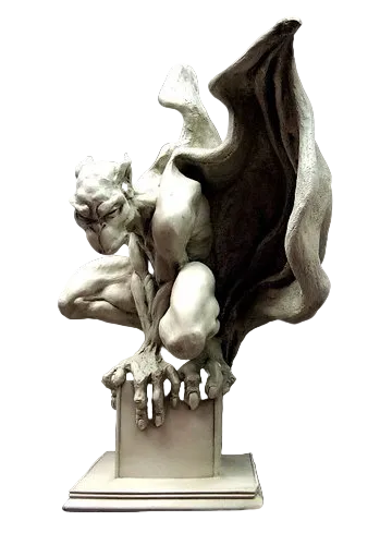 Enchanting Draga Gargoyle Animal Sculpture Statue - Embrace the Mystical Presence