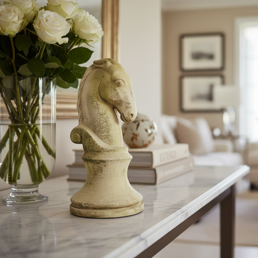 Medieval Knight Chess Piece - Exquisite Architectural Finials for Timeless Elegance