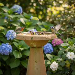 Modern Birdbath 24 Garden Display