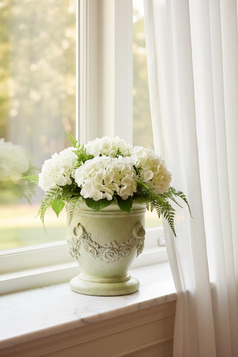 Elegant Small Garland & Ring Bowl: Planters Sculpture for Exquisite Décor