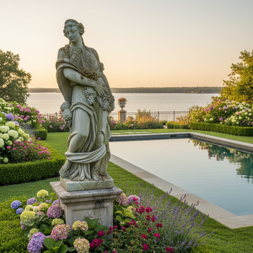 Goddess of Summer Season 66 Inch Classical Fiberglass Sculpture