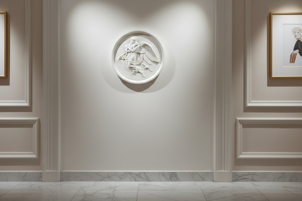 Angel Roundel-Night Garden Angel Statue