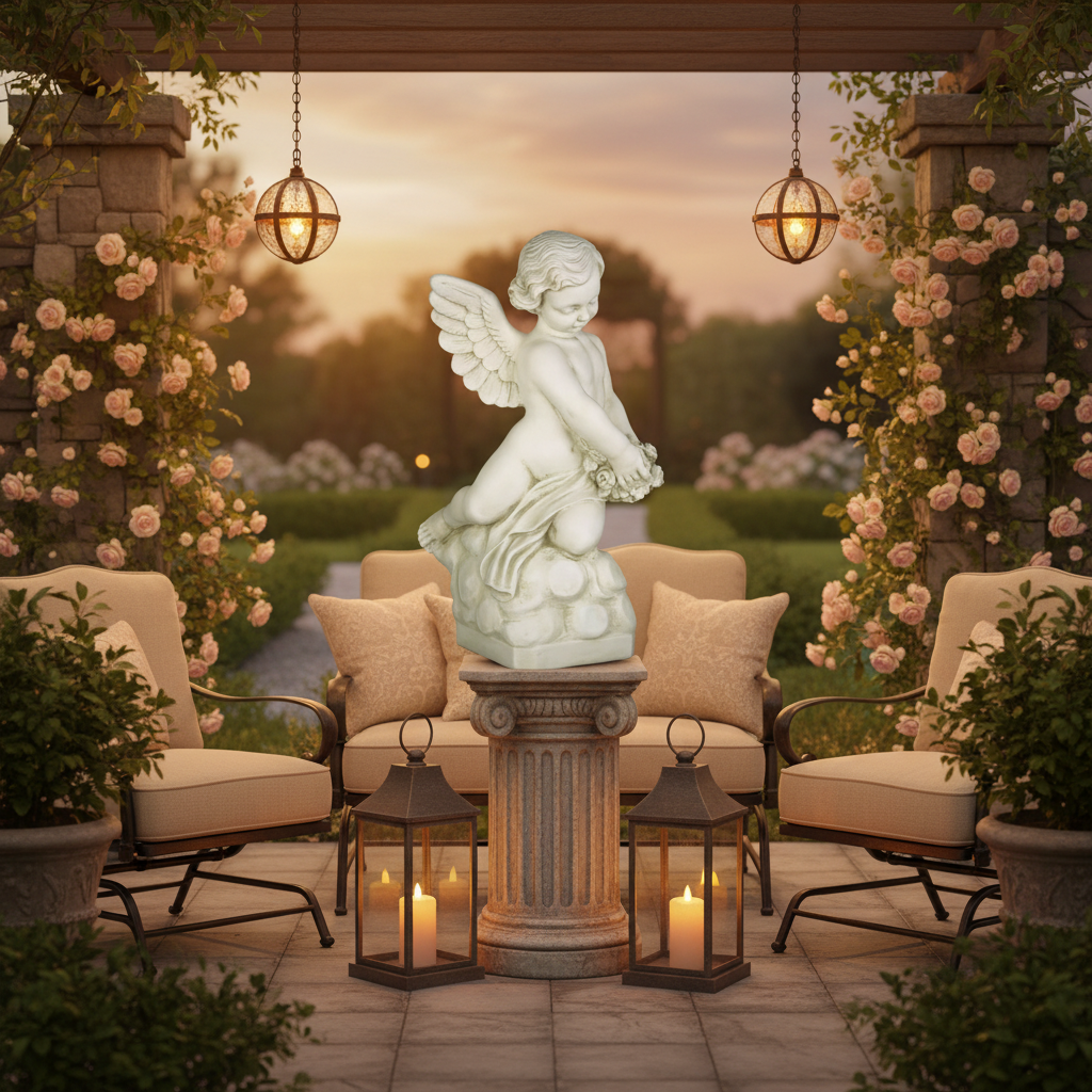 Rose Giver 22 H Garden Angel Statue