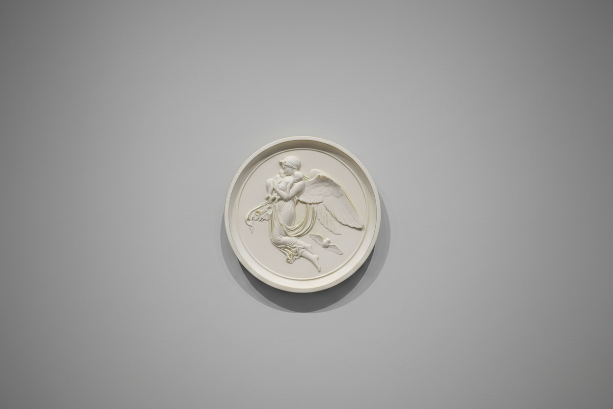 Angel Roundel-Night Garden Angel Statue