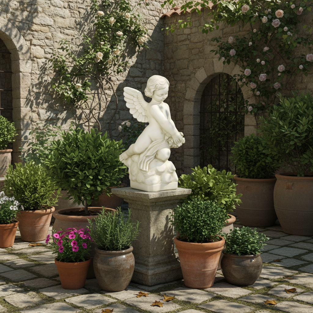 Rose Giver 22 H Garden Angel Statue