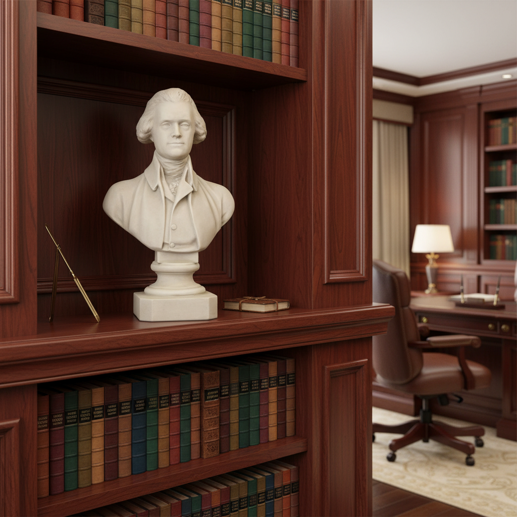 Thomas Jefferson By Houdon -  Famous Americans Busts