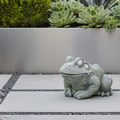 Enchant your Garden with the Charming Frog Large Garden Animal Statue
