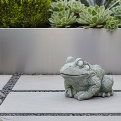 Enchant your Garden with the Charming Frog Large Garden Animal Statue