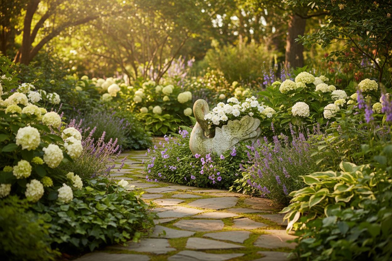Graceful Elegance: Swan Planter Animal Garden Statue
