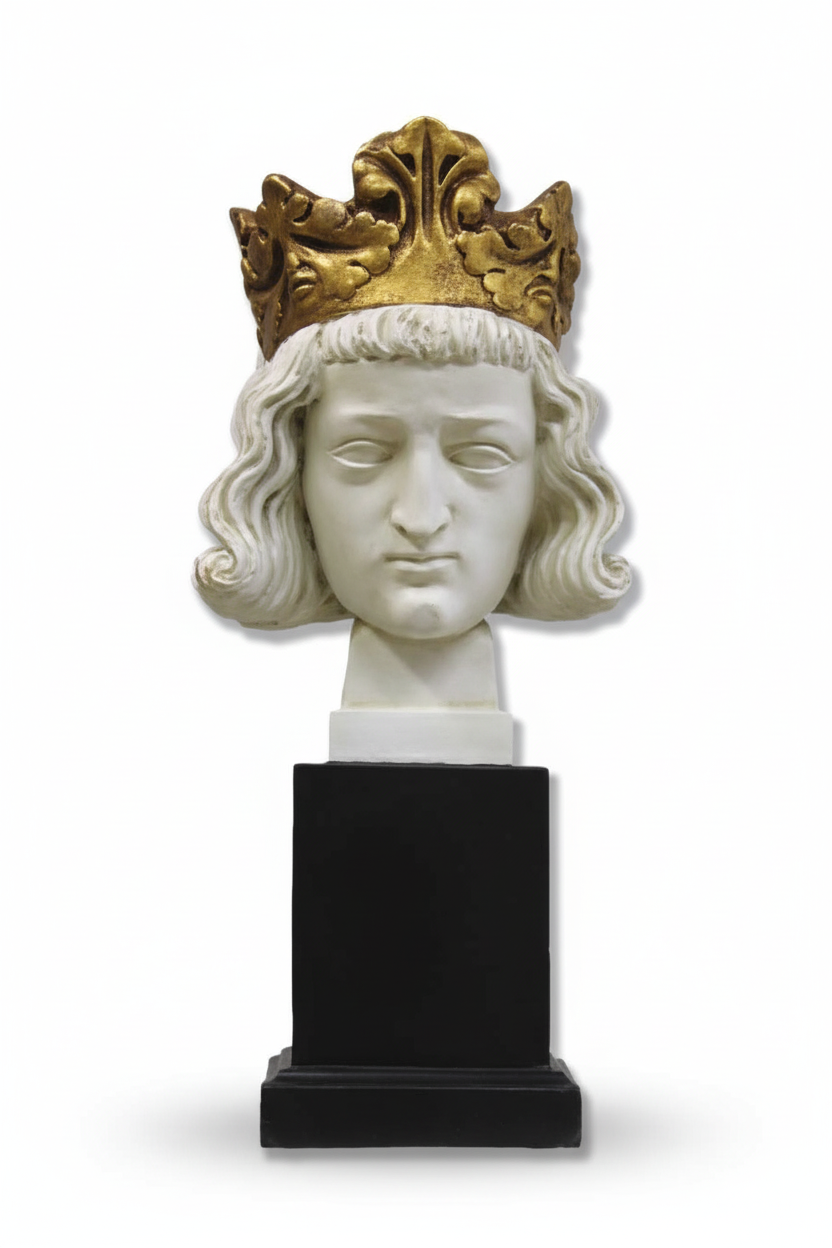 Saint Louis Ix King Of France Bust French Statue -  Historical Figures Busts