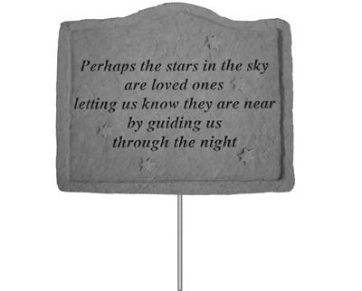 Garden Stake-Perhaps The Stars... Memorial Garden Stone - XoticBrands Home Decor