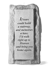 If Tears Could Build...Single-Tall Votive Hol Memorial Garden Stone - XoticBrands Home Decor