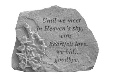 Until We Meet...W/Ivy Memorial Garden Stone - XoticBrands Home Decor
