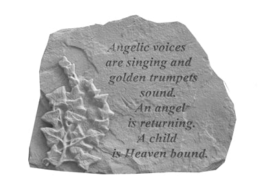  Angelic voices… w/ivy Memorial Garden Stone Décor, Memorial & Inspirational, Kayberry, XoticBrands Home Decor