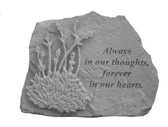 Always In Our Thoughts...W/Lavendar Memorial Garden Stone - XoticBrands Home Decor