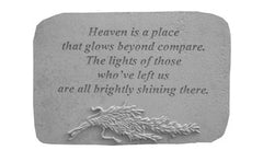 Heaven Is A Place...W/Rosemary Memorial Garden Stone - XoticBrands Home Decor