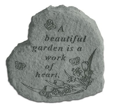 Heart-A Beautiful Garden... Memorial Garden Stone - XoticBrands Home Decor