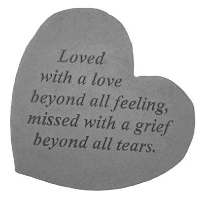 Loved With A Love... Inspirational Garden Stone - XoticBrands Home Decor