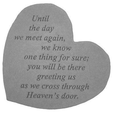 Until The Day... Inspirational Garden Stone - XoticBrands Home Decor
