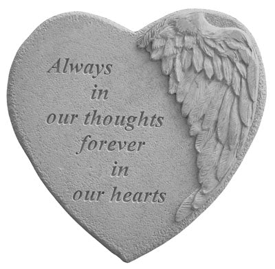 Always in our thoughts… Memorial Garden Stone Décor, Memorial & Inspirational, Kayberry, XoticBrands Home Decor