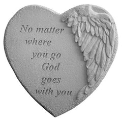  No matter where… Memorial Garden Stone Décor, Memorial & Inspirational, Kayberry, XoticBrands Home Decor