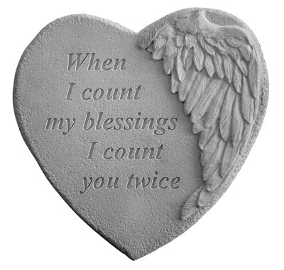  When I count.. Memorial Garden Stone Décor, Memorial & Inspirational, Kayberry, XoticBrands Home Decor