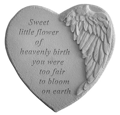  Sweet little flower… Memorial Garden Stone Décor, Memorial & Inspirational, Kayberry, XoticBrands Home Decor