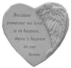  Because someone… Memorial Garden Stone Décor, Memorial & Inspirational, Kayberry, XoticBrands Home Decor