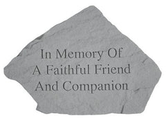In Memory Of A Faithful Friend... Memorial Pet Stone - XoticBrands Home Decor