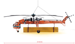  Aerial Crane Lifting Helicopter Iron Vintage Model, Home furniture and decor, Old Modern Handicrafts, XoticBrands Home Decor