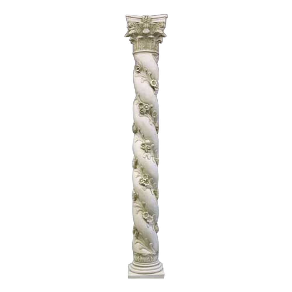 96" H Twisted Rose Pedestal - Architectural   Large Pedestals - XoticBrands Home Decor