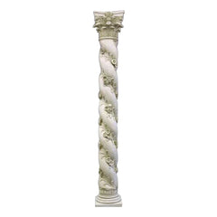 96" H Twisted Rose Pedestal - Architectural   Large Pedestals - XoticBrands Home Decor