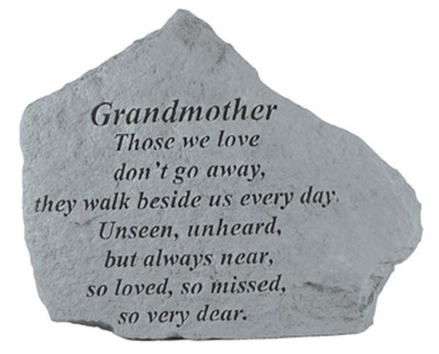 Grandmother Those We Love Don'T Go Away... Memorial Garden Stone - XoticBrands Home Decor