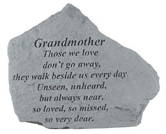 Grandmother Those We Love Don'T Go Away... Memorial Garden Stone - XoticBrands Home Decor