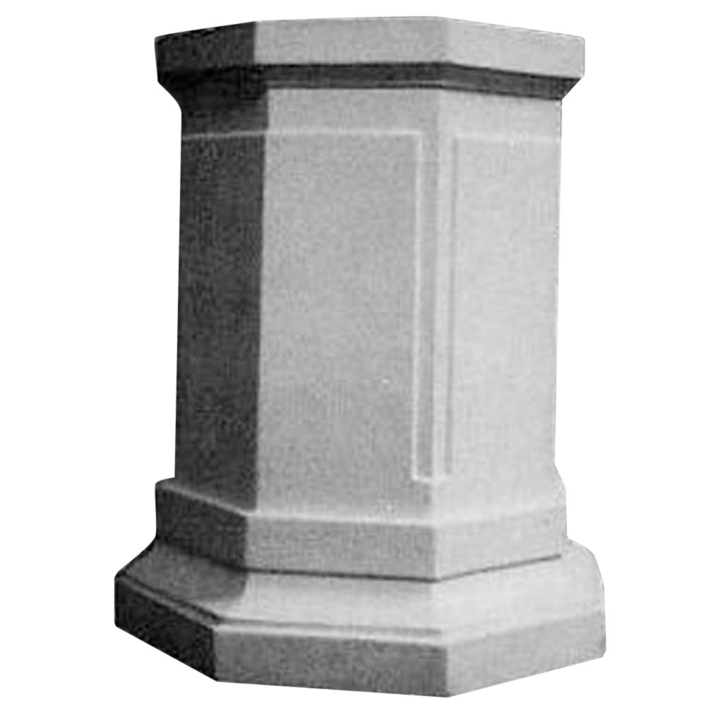 Eight Sided Pedestal 30 - Pedestal Sculpture - XoticBrands Home Decor