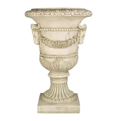 Ram And Garland Urn 31 - Architectural   Urns - XoticBrands Home Decor