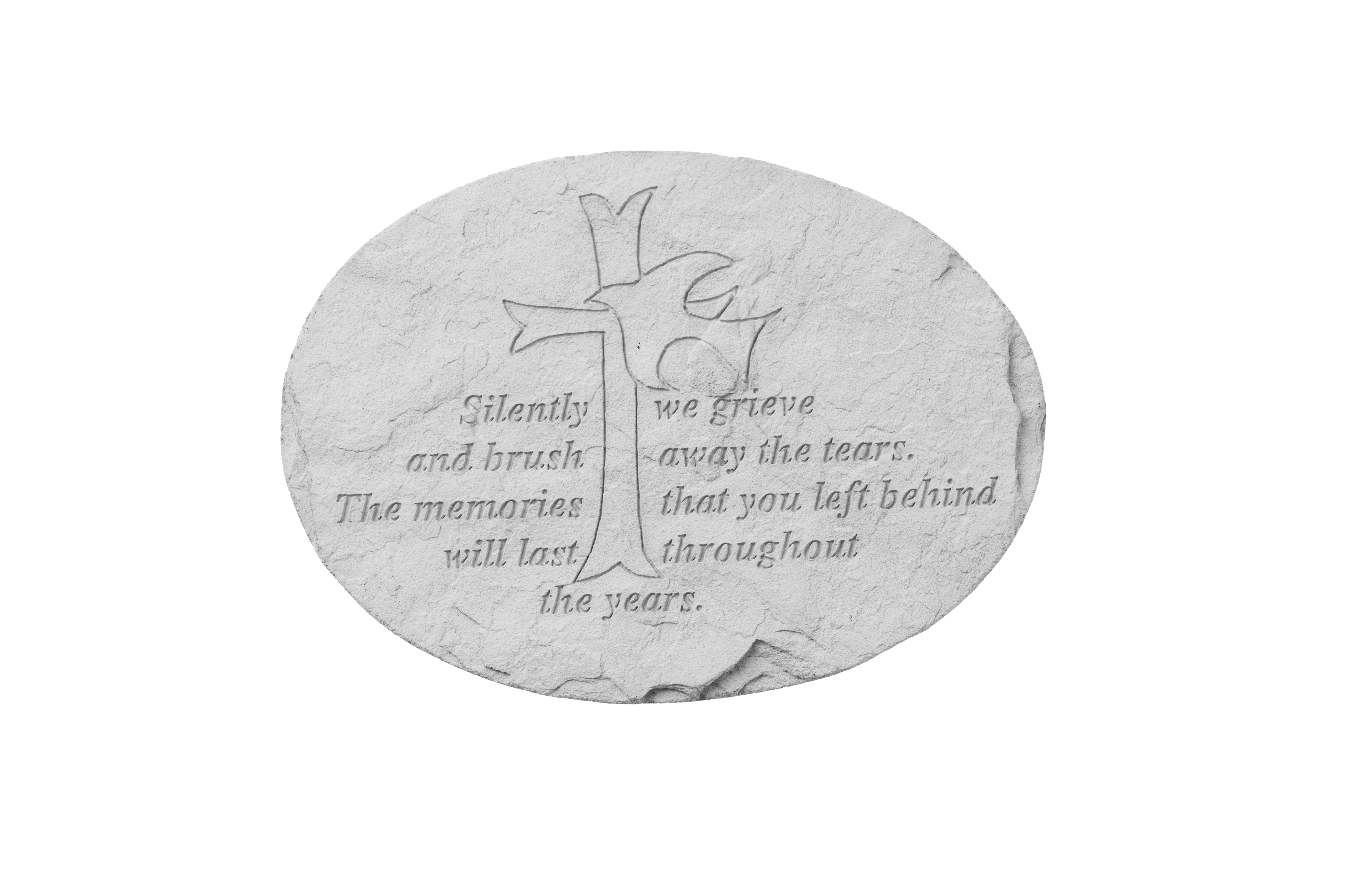  Silently we grieve…. Memorial Garden Stone Décor, Memorial & Inspirational, Kayberry, XoticBrands Home Decor
