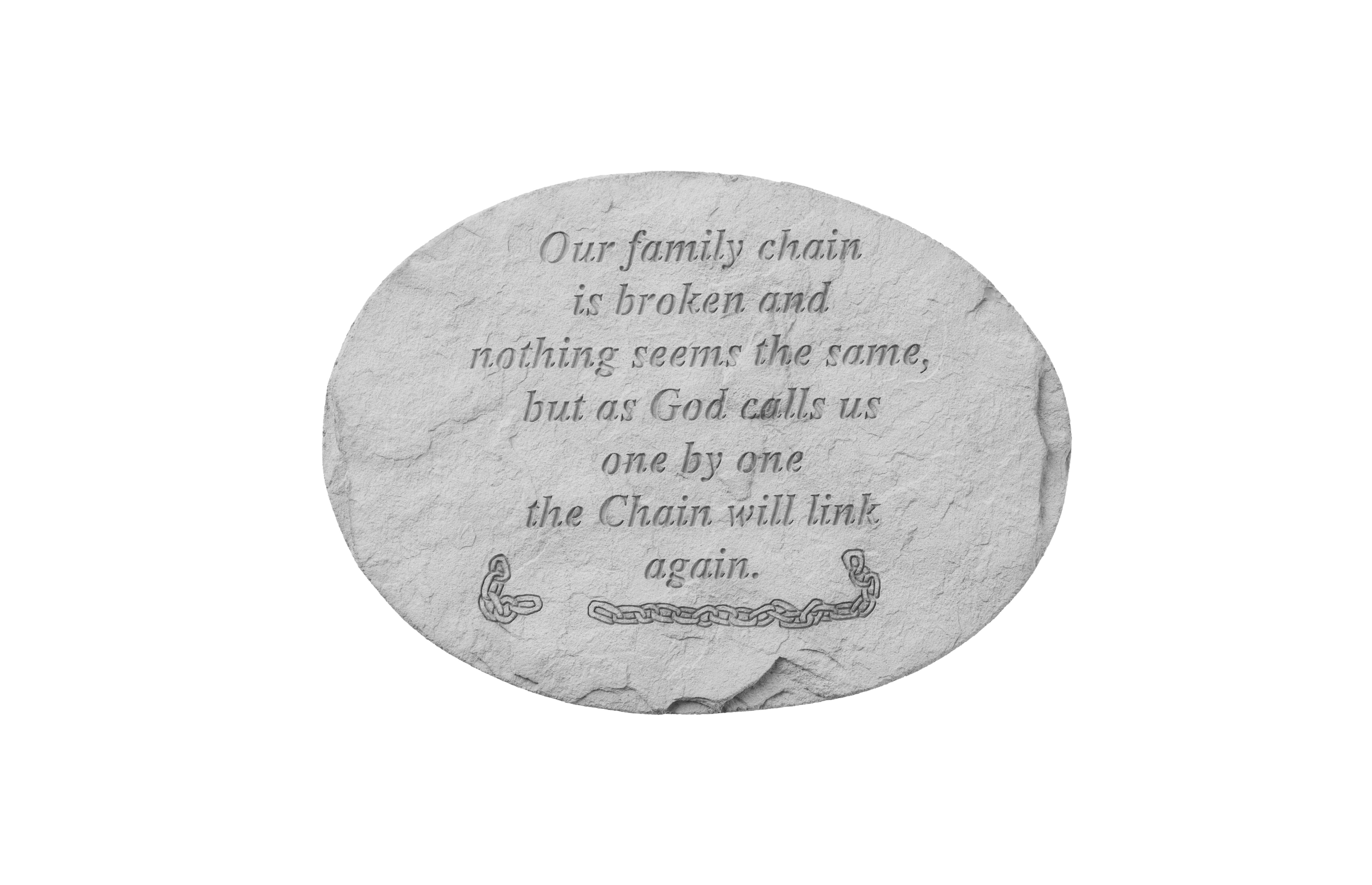  Our family chain ……. Memorial Garden Stone Décor, Memorial & Inspirational, Kayberry, XoticBrands Home Decor