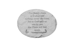  Our family chain ……. Memorial Garden Stone Décor, Memorial & Inspirational, Kayberry, XoticBrands Home Decor