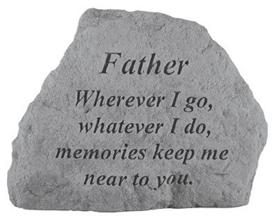 Father Where Ever I Go... Inspirational Garden Stone - XoticBrands Home Decor