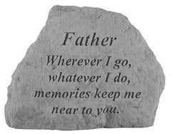 Father Where Ever I Go... Inspirational Garden Stone - XoticBrands Home Decor