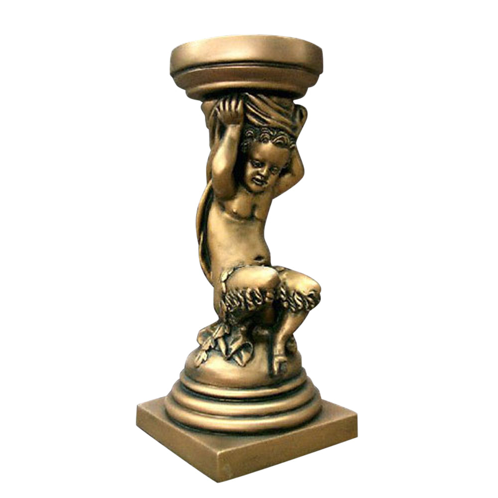 Pan Pedestal - Pedestal Sculpture - XoticBrands Home Decor