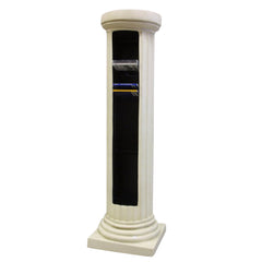 Doric Column Cd Rack - Pedestal Sculpture - XoticBrands Home Decor